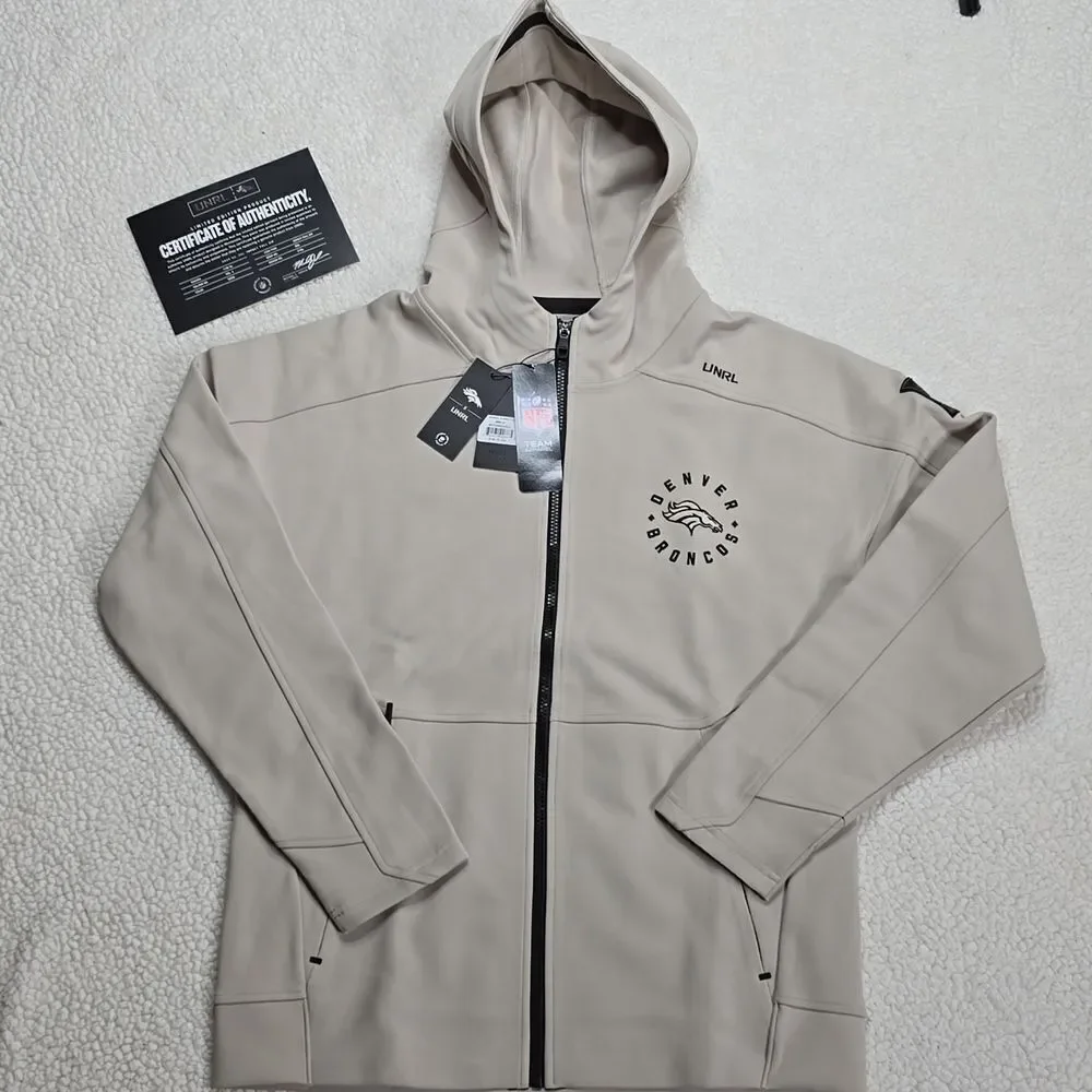 793 NWT UNRL x Broncos Impact Full-Zip SIZE SMALL Color SAND
